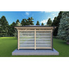 Gazebo en madera 4x4 OLIVIA, parte trasera