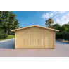 Garaje de madera 5x4, 40mm, vista frontal