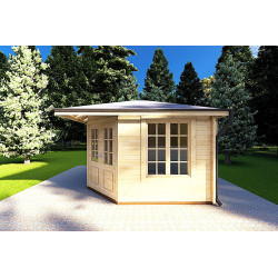 Caseta de jardín KARIN 3.5x3.5, 40mm, lado derecho