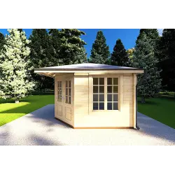 Caseta de jardín KARIN 3.5x3.5, 40mm, lado derecho