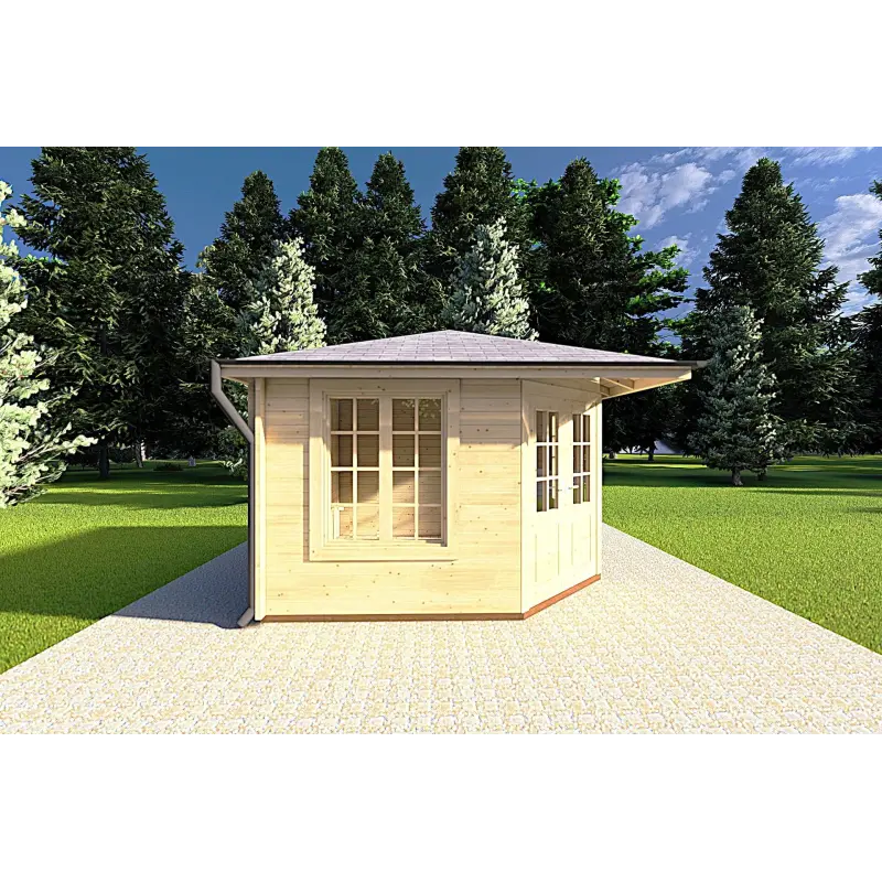 Caseta de jardín KARIN 3.5x3.5, 40mm, lado izquierdo