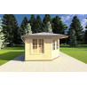 Caseta de jardín KARIN 3.5x3.5, 40mm, lado izquierdo