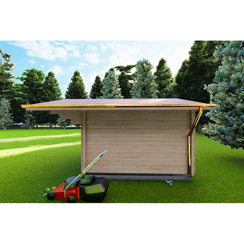Casita de madera SALLY 3x3, 40mm, lado derecho