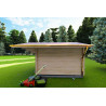 Casita de madera SALLY 3x3, 40mm, lado derecho