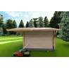 Casita de madera SALLY 3x3, 40mm, lado derecho