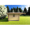 Casita de madera SALLY 3x3, 40mm, lado izquierdo