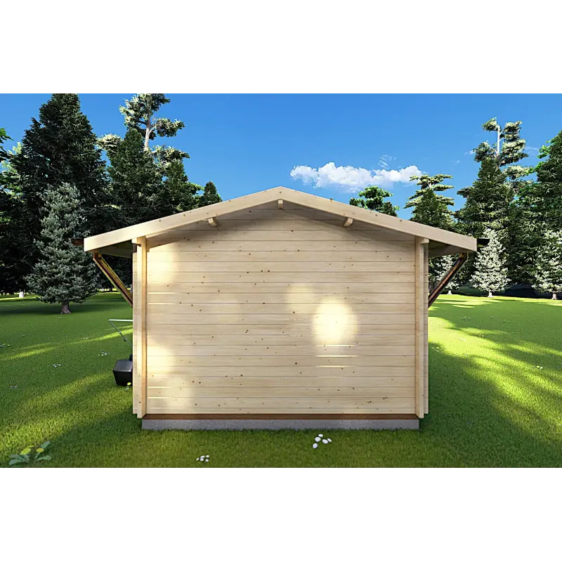 Casita de madera SALLY 3x3, 40mm, parte trasera