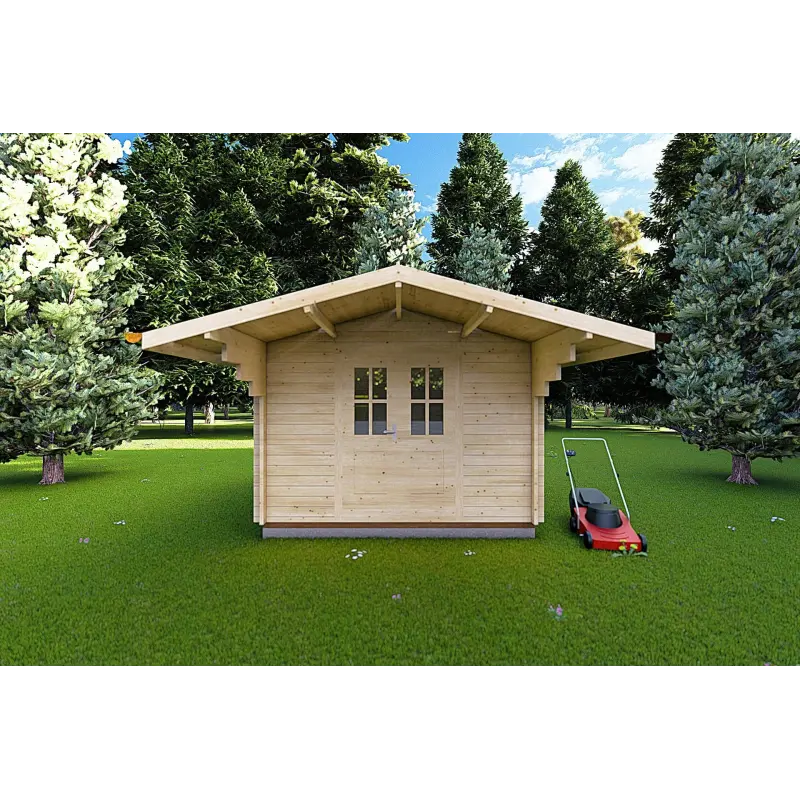 Casita de madera SALLY 3x3, 40mm, vista frontal