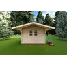 Casita de madera SALLY 3x3, 40mm, vista frontal