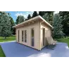 Casa de madera para jardín MICHELLE 5x3, 40mm, frente lado derecho