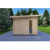 Casa de madera para jardín MICHELLE 5x3, 40mm, lado izquierdo