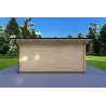 Casa de madera para jardín MICHELLE 5x3, 40mm, parte trasera