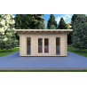 Casa de madera para jardín MICHELLE 5x3, 40mm, vista frontal