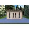 Casa de madera para jardín MICHELLE 5x3, 40mm, vista frontal