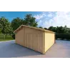 Garaje doble de madera 30 m², 40mm, frente lado derecho