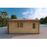 Garaje doble de madera 30 m², 40mm, lado derecho