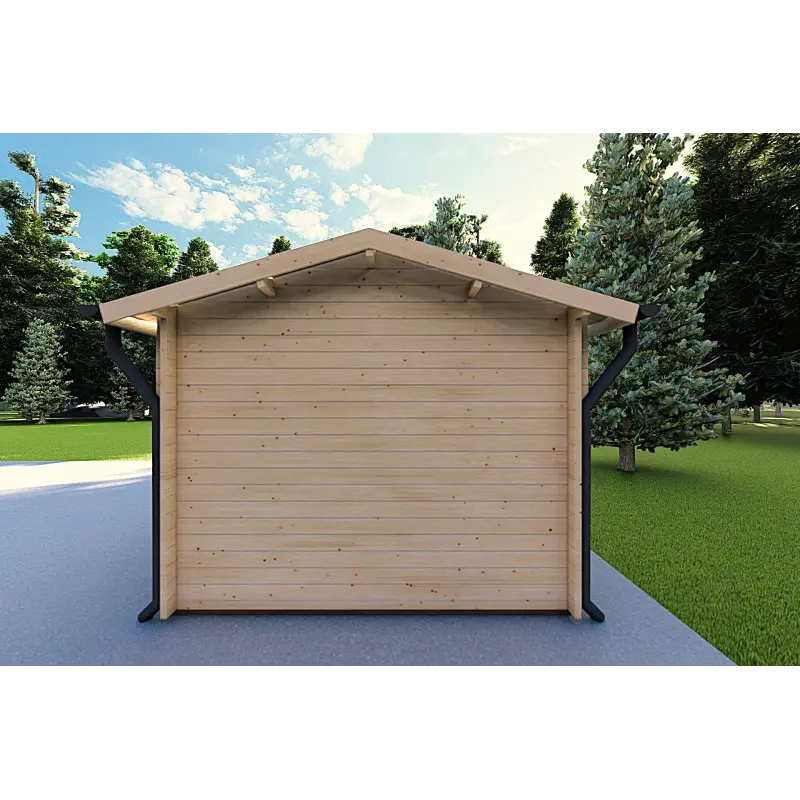 Casa de madera para jardín ALEXIA 4.5x3, 40mm, lado derecho
