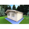 Casa de madera para jardín MARTA 5x5 , 40mm, frente lado derecho