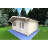 Casa de madera para jardín MARTA 5x5 , 40mm, frente lado derecho