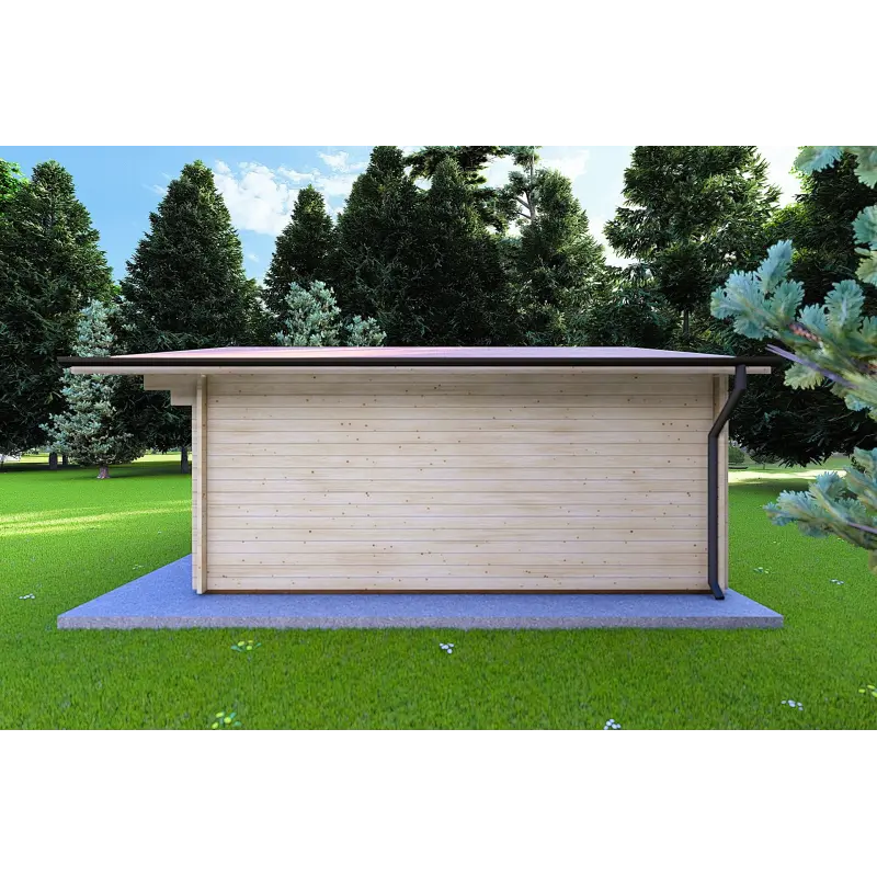 Casa de madera para jardín MARTA 5x5 , 40mm, lado derecho