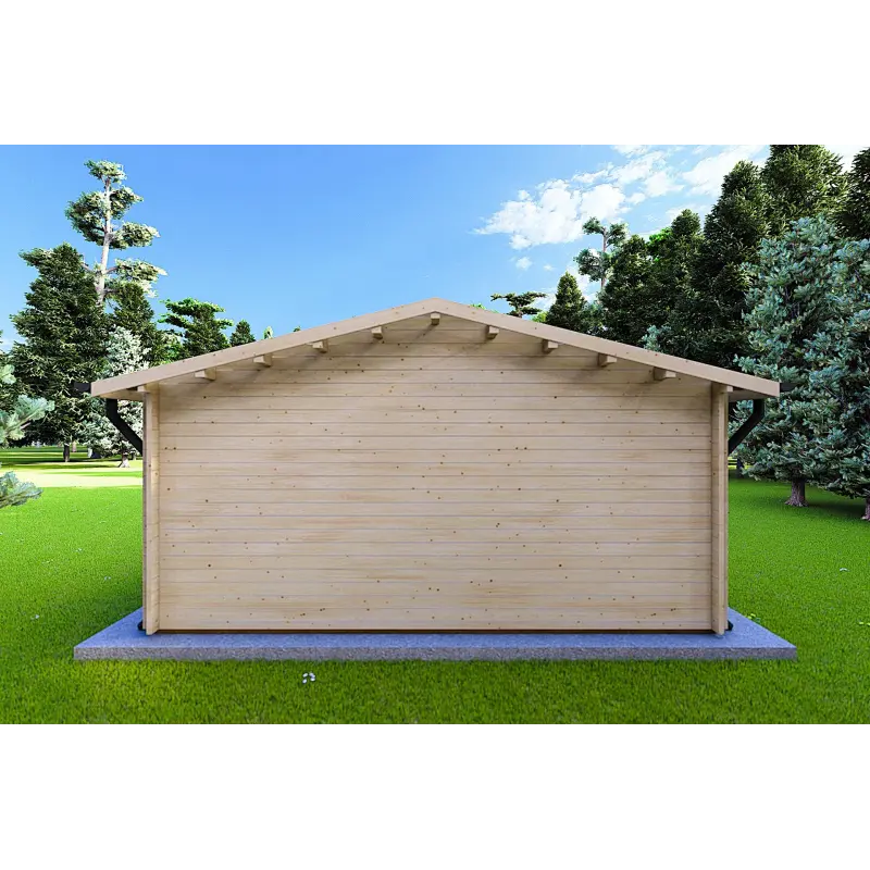 Casa de madera para jardín MARTA 5x5 , 40mm, parte trasera
