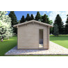 Casita de jardín ZAIRA 5.7x3, 40mm, lado izquierdo