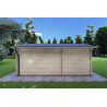 Casita de jardín ZAIRA 5.7x3, 40mm, parte trasera