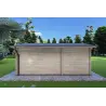 Casita de jardín ZAIRA 5.7x3, 40mm, parte trasera