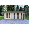 Casita de jardín ZAIRA 5.7x3, 40mm, vista frontal