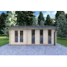 Casita de jardín ZAIRA 5.7x3, 40mm, vista frontal