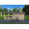 Casa de madera para jardín MELISSA 4x6, 40mm, lado derecho