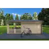 Casa de madera para jardín MELISSA 4x6, 40mm, lado derecho
