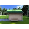 Casa de madera para jardín LALLA 4.5x3, 40mm, lado derecho
