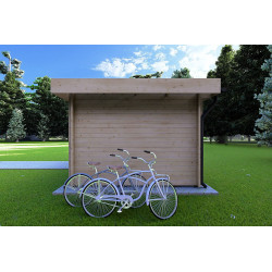 Casita de madera JENNIFER 4.5x3, 40mm, lado derecho
