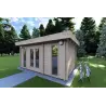 Casita de madera JENNIFER 4.5x3, 40mm, frente lado derecho