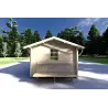 Casita de madera LUNA 5x3, 40mm, lado derecho