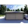 Casita de madera LUNA 5x3, 40mm, parte trasera