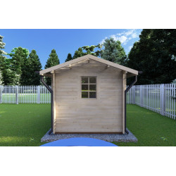 Casa de madera para jardín BETTA 4x2.5, 40mm, lado derecho