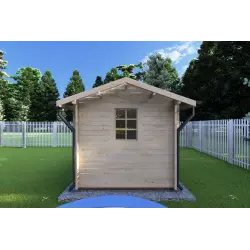 Casa de madera para jardín BETTA 4x2.5, 40mm, lado derecho