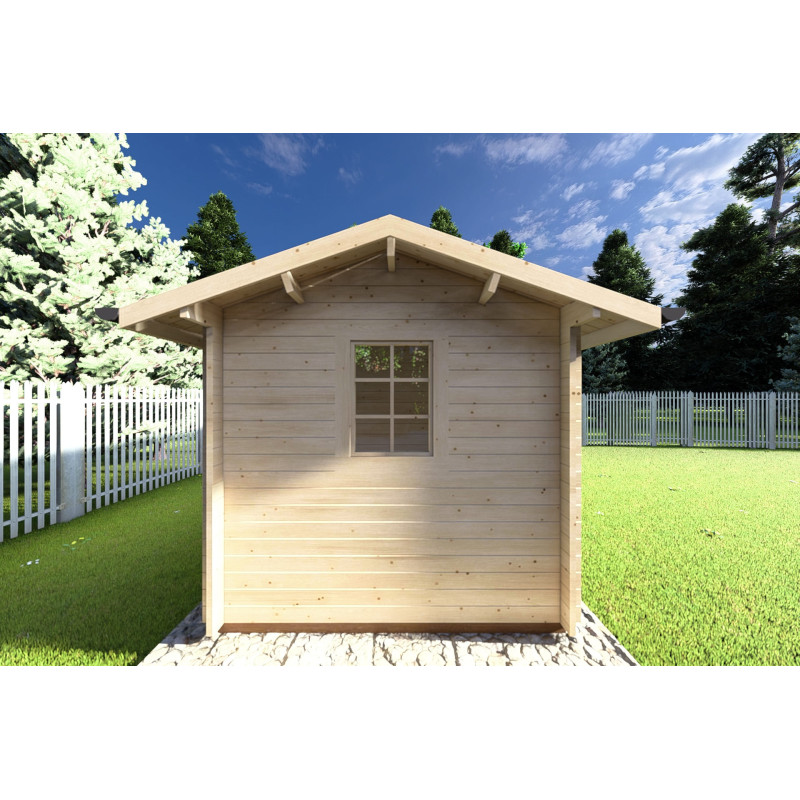 Casa de madera para jardín BETTA 4x2.5, 40mm, lado izquierdo