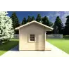 Casita de madera ROSA 5x3.5, 40mm, lado izquierdo