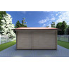 Casita de madera ROSA 5x3.5, 40mm, parte trasera