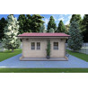 Casita de madera ROSA 5x3.5, 40mm, vista frontal
