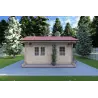 Casita de madera ROSA 5x3.5, 40mm, vista frontal