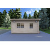Cobertizo de madera DESY 5x4, 40mm, vista frontal