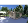 Casa de madera para jardín ARIANNA 4x5, 40mm, frente lado derecho
