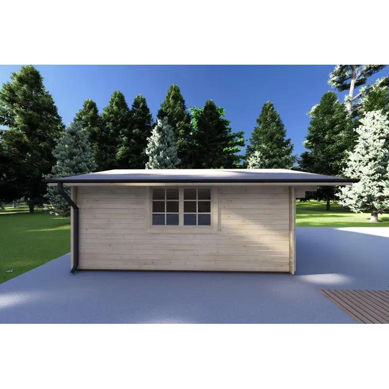 Casa de madera para jardín ARIANNA 4x5, 40mm, lado izquierdo