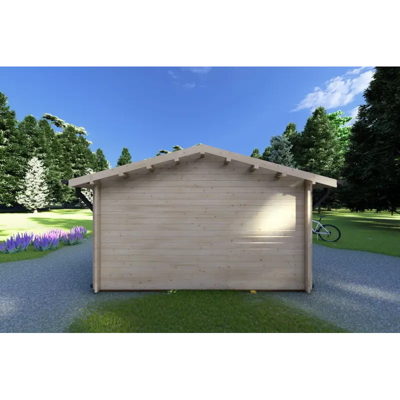 Casita de madera AUDREY 4x4, 40mm, parte trasera