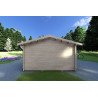 Casita de madera AUDREY 4x4, 40mm, parte trasera