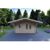 Casita de madera AUDREY 4x4, 40mm, vista frontal